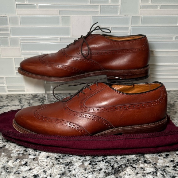 Allen Edmonds Birmingham Wingtip Dress Shoes with Shoe Bags / Shoe Trees - 9.5D - Picture 1 of 10